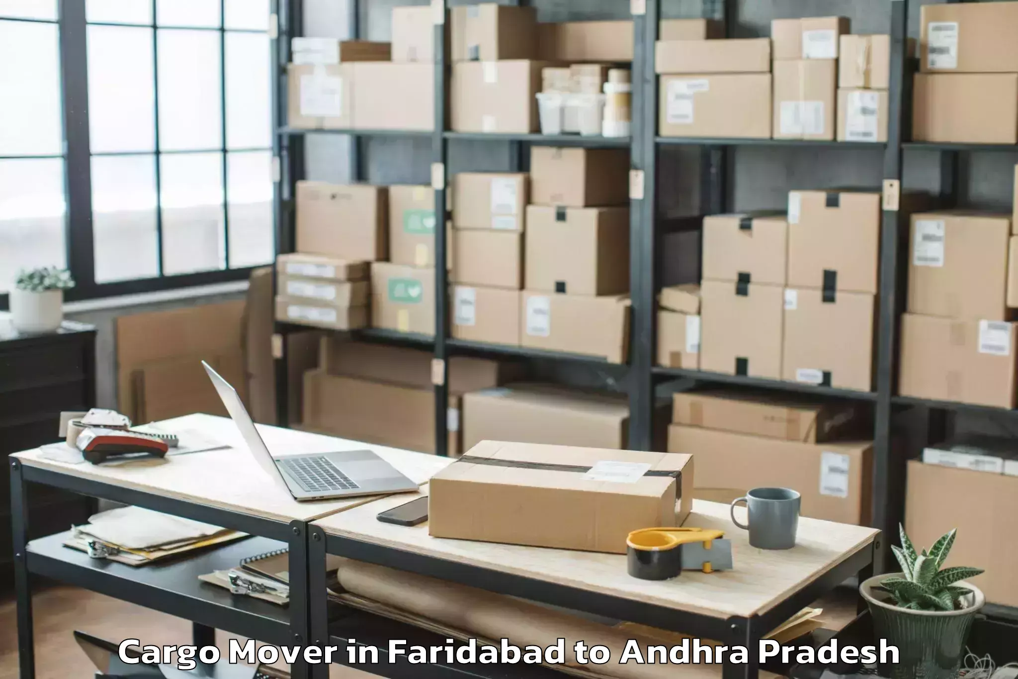 Book Faridabad to Gudluru Cargo Mover Online